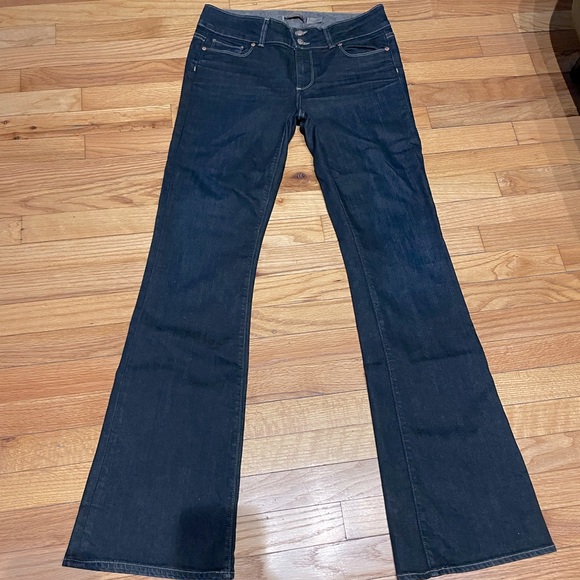 Hidden Hills light Distressed medium Wash western Cowgirl wide Flare Indigo moto - Picture 3 of 10